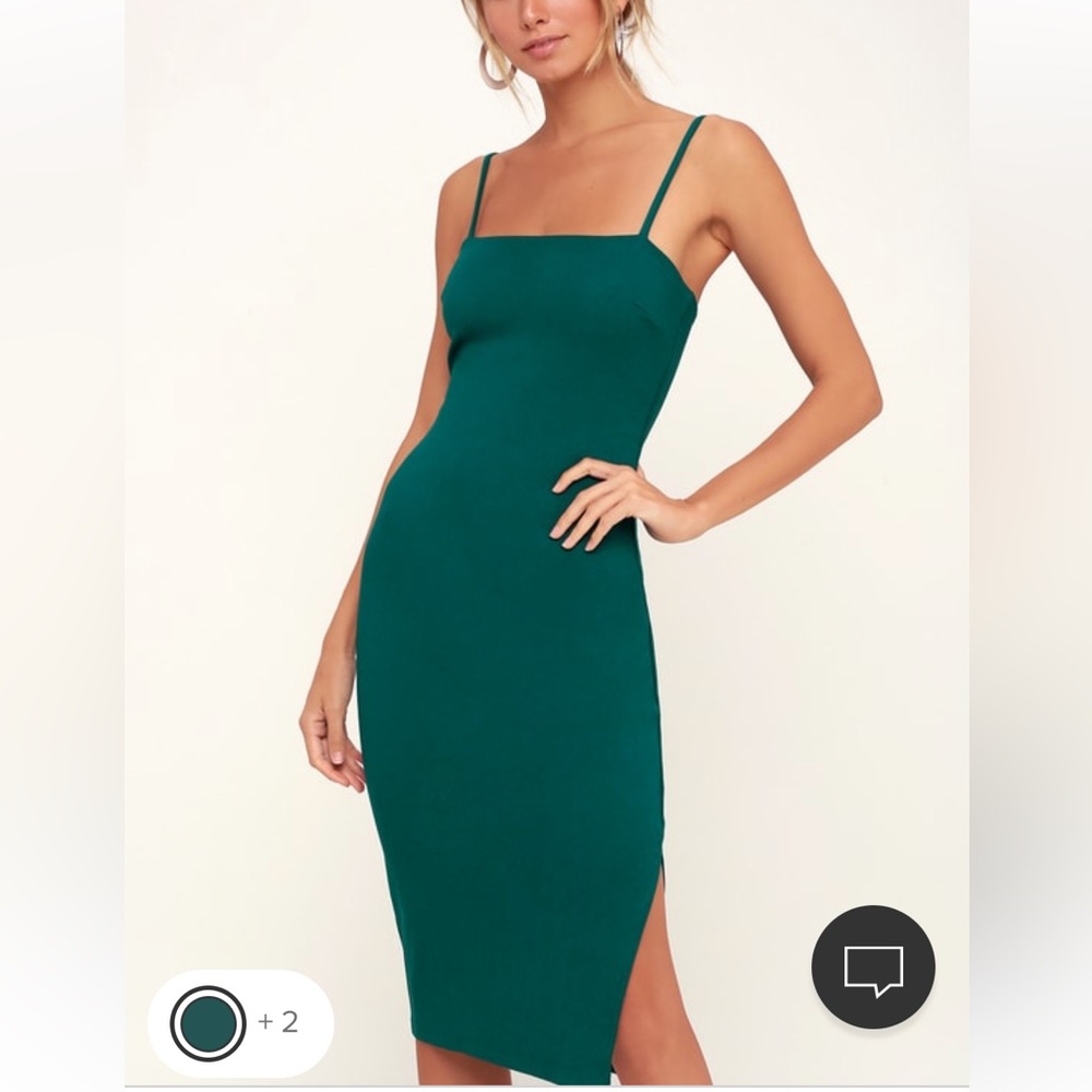 Lulus Forest Green Midi Dress
